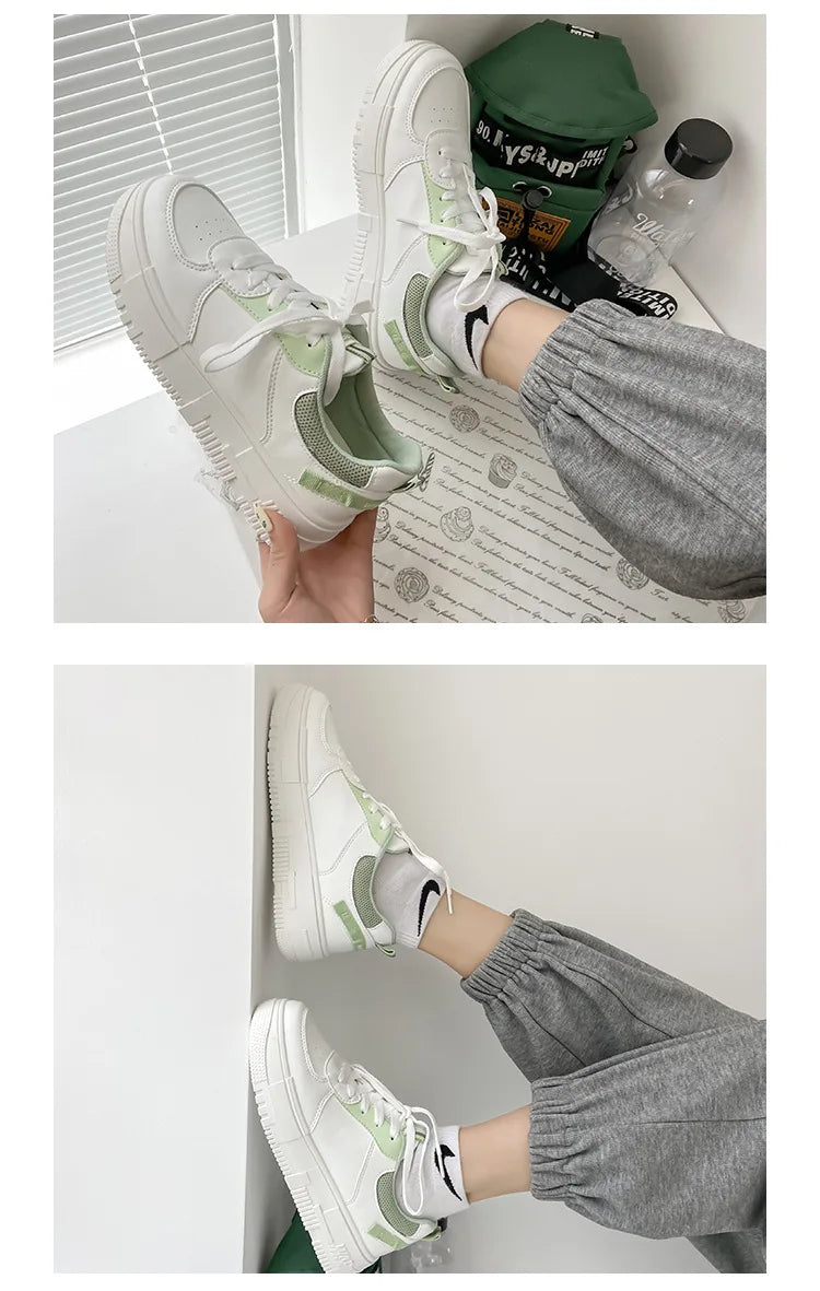 2022 Fashion Spring New Designer Hot Sale White Shoes Female Platform Sneakers Women Tenis Feminino Casual Female Shoes Woman
