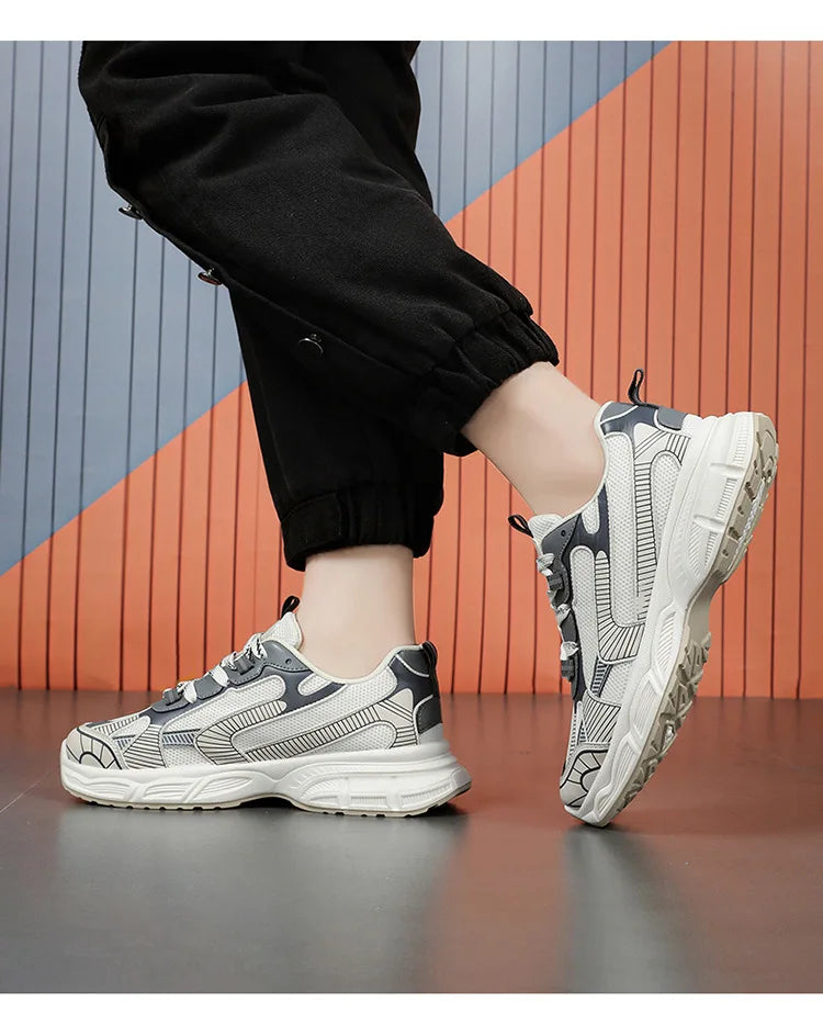 Sneakers Women TrendsPlatform Shoes Lightweight Outdoor Sports Shoes Breathable Running Shoes Lace Up Casual