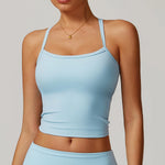 Women Sports Bra Top Shock Proof Running Gym Tank Top Padded Bra Sports Shirts Women Clothing Workout Crop Top Fitness Yoga Vest