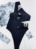 Sexy One Shoulder Swimsuit Woman 2024 Solid Black Hollow Out Buckle One Piece Swimwear Beach Bathing Suit Backless Monokini