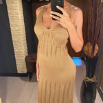 4 Colors V Neck Hollow Out Crochet Knitted Tunic Beach Cover Up Cover-ups Beach Dress Beach Wear Beachwear Female Women V5437