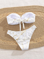 Seashell Bandeau Bikini 2025 Sexy Women Swimsuits Female Swimwear Thong Bikini Set Brazilian Biquini Swimming Suit Beachwear