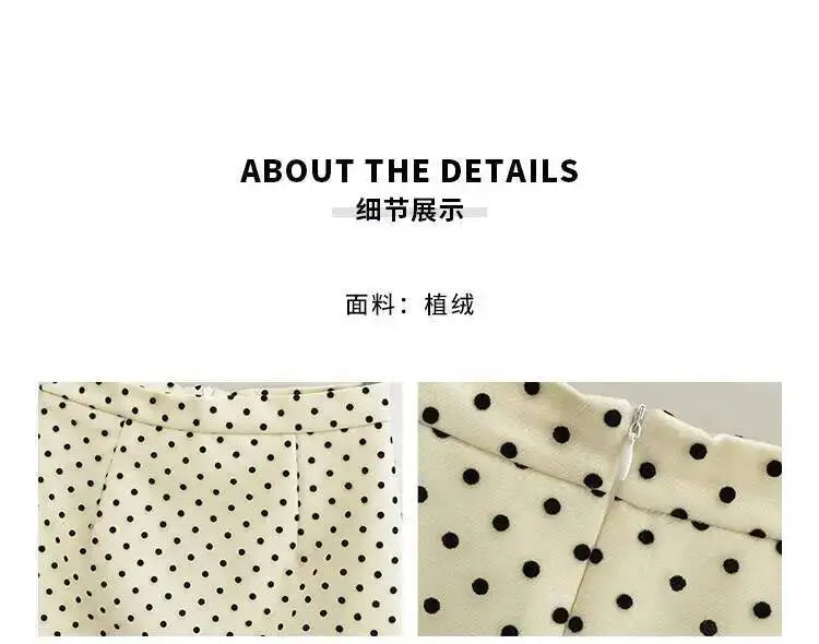 Pure Desire Sweet Girl Sexy High Waist Skinny Plush Point Skirt With Hip Short Sweet Mini Skirt Hot Sexy Korean Women 6P84