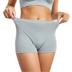 1PC Women Mid-Rise Boyshort Panties Ribbed Seamless Underwear Ladies Stretch Sports Panty Comfort Sexy Lingerie S-5XL Intimates