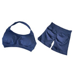 2 Pieces Gym Set Sports Suit Women Sports Bra Yoga Shorts Fitness Suit Gym Sets Seamless Workout Outfits Yoga Set Sportswear