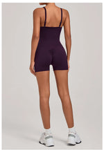 Womens Two Way Wear Bodysuit Sleeveless Yoga Stretch One Piece Romper Sexy Fitness Side Pockets Sportwears Bodysuit
