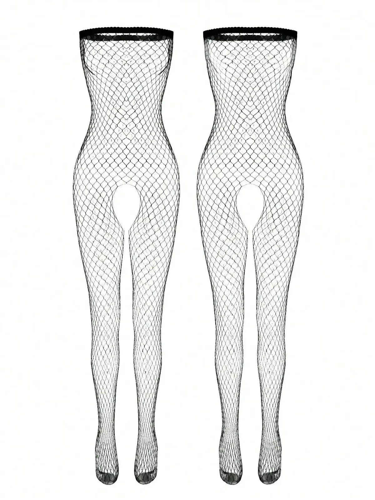 Plus Sexy Lace Lingerie Women's Transparent Catsuit Open Crotch Body Stockings For Sex Sling Halter Backless Teddies Bodysuits