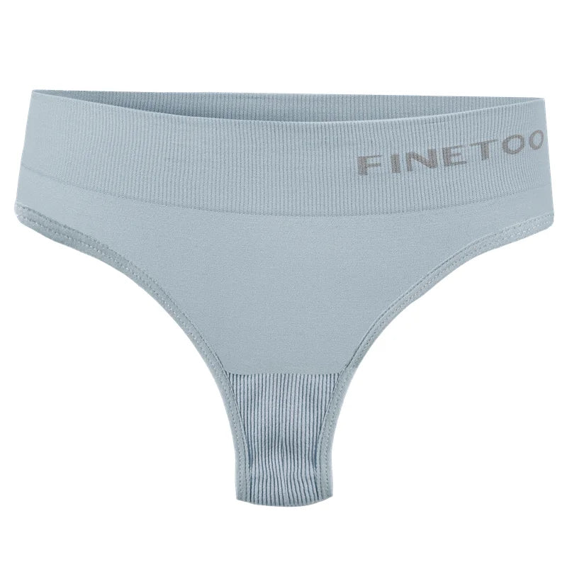 M-2XL Seamless Thongs Women High Waist G-string Ladies Comfortable Bikini Panties Soft Thong Underpants Girls Underwear Lingerie
