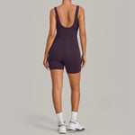 Women's Seamless Yoga Jumpsuits Fitness Sports Gym Beauty Backless Slim Fit Sling One-piece Running Workout Training Bodysuits