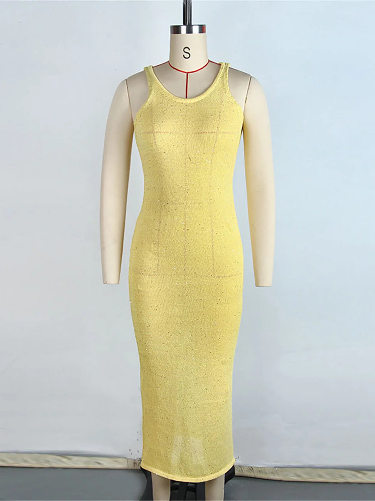 S - XL Sparkling Sleeveless Crochet Knitted Tunic Beach Cover Up Cover-ups Beach Dress Beach Wear Beachwear Female Women V6796