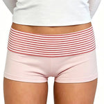 2026 Summer Women Striped Over Fold Shorts Elastic Waist Skinny Short PantsDaily Casual Lounge Jogging Shorts