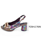 DoershowAfrican fashion Italian Shoes And Bag Sets For Evening Party With Stones SILVER Italian Handbags Match Bags! HFG1-1
