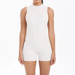 Women's Seamless Yoga Jumpsuit New Beautiful Back & Pleats Hip Lifting Short Jumpsuit Sports Running Fitness Jumpsuit Yoga Suit