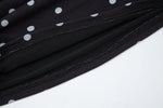 FDYOUI Chic Square Collar Black T-shirts Women's Summer Short Sleeve Polka Dot T Shirt 2026 Girls Clothes Slim Ruched Crop Top