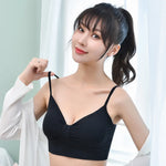 Women Tanks Crop Tops Seamless Underwear Female Streetwear Crop Top Sexy Lingerie Push Up Bralette Padded Camisole