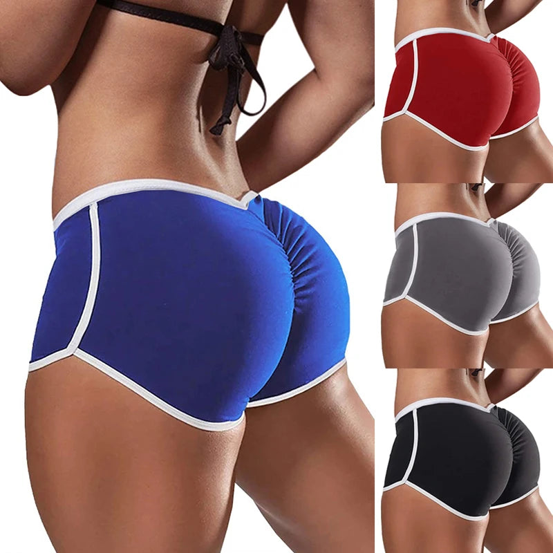 Causal Yoga Shorts Shorts for Women Summer Sports Fitness Skinny Slim Shorts Low Waist Stretchy Gym Clothing Short Pants