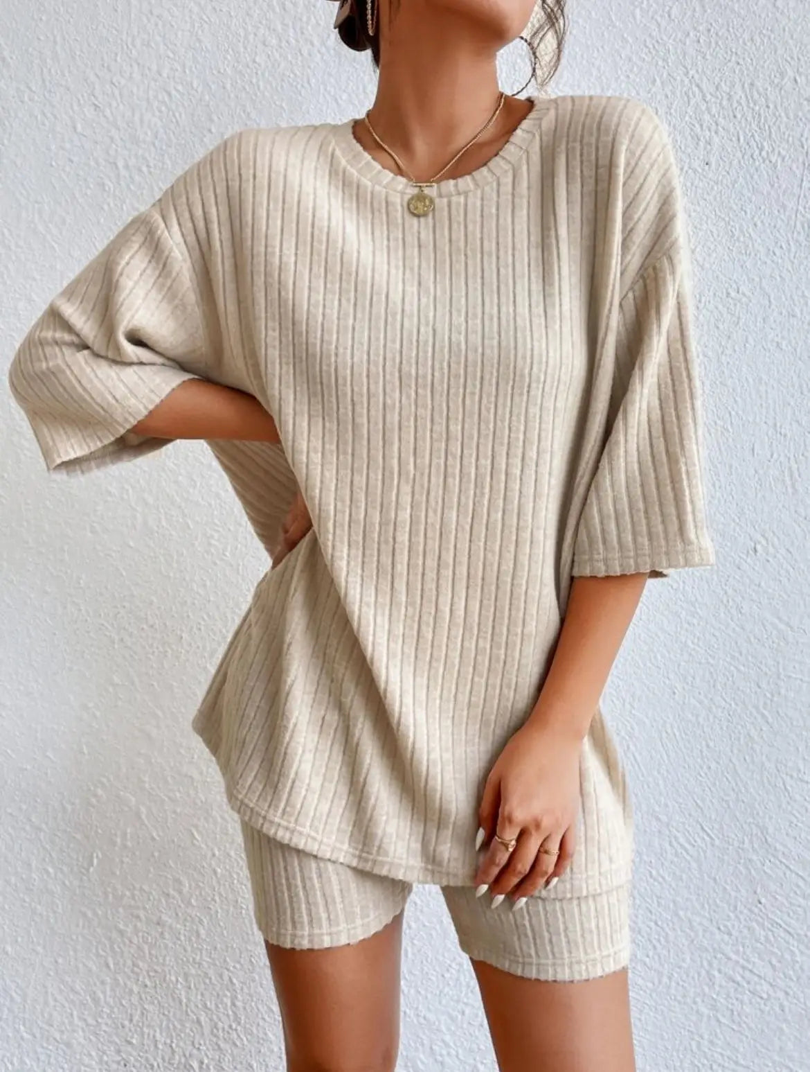 New Women's Sleepwear Fashionable Casual Loose Shorts Set 2026 Elegant Summer Women's Sleepwear Two-Piece Suit Home Suit Set Y2K