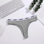 6Pcs/Set Women Thongs Cotton Panties Plus Zise Underwear Sexy G-String Low Waist Briefs Underpants Comfortable Lingerie S-XL