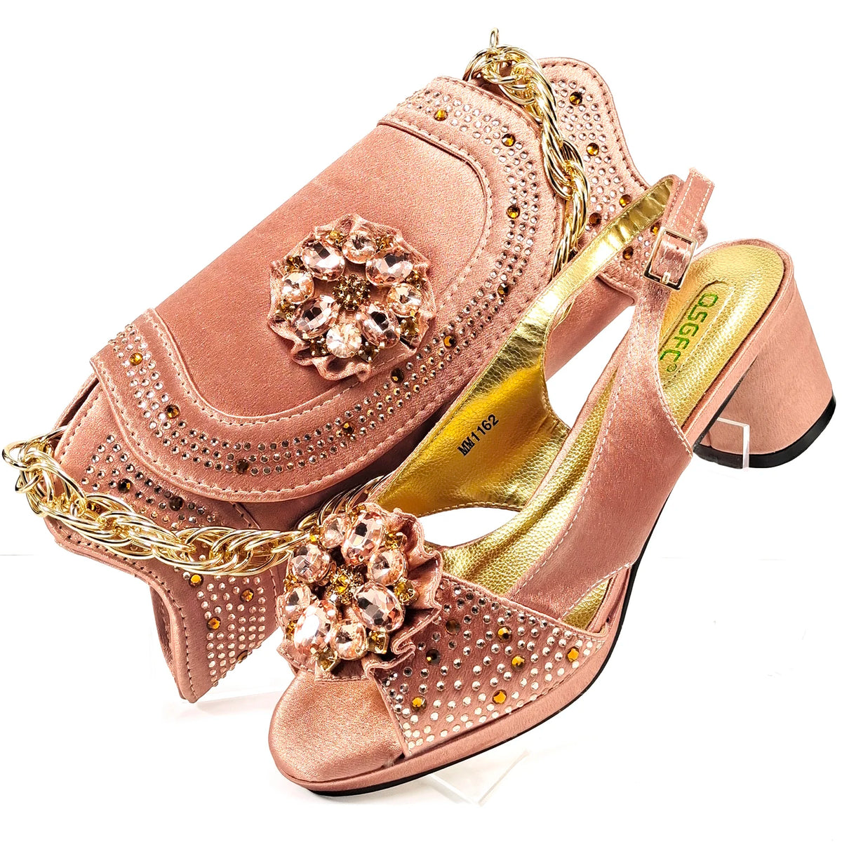 doershowItalian Shoe and Bag Set New 2024 Women Shoes and Bag Set In Italy olive Italian Shoes with Matching Bag HMP1-16