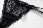Embroidery Heart Sexy Girls Panties Women Briefs Thong Lace G String Underwear Thin Transparent Female Low Waist Lingerie