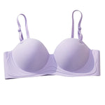 Push-Up Bras Women 1/2 Cup Underwear Sexy Lingerie Solid Color Wireless Fixed Cup Demi Bra Comfort Breathable Brassiere S-XL