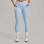Women's Seamless Yoga Leggings Pants Sports Fitness Hips Lift High Waist Training Trousers Training Workout Gym Leggings