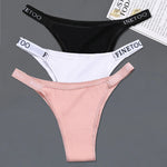 3Pcs/set Low Waist Brazilian Panties Women Cotton Bikini Panties M-XL Lady Comfortable Underwear Female Soft Underpants Lingerie