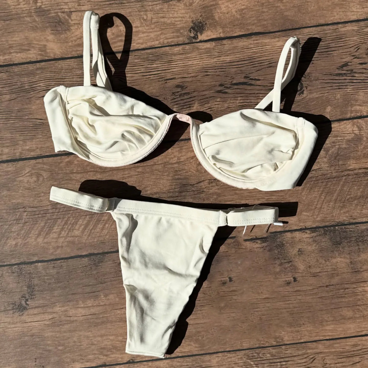 Bandeau Bikini Push Up Women Swimsuits 2024 Sexy Female Swimwear Brazilian Bikini Set Thong Biquini Swim Suits Solid Beachwear