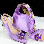 Doershow Lastest Italian Design Fashion Style Ladies Shoes with Matching Bag Set 2025 Nigerian Shoes and Bag SetHGB1-1