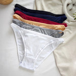 3Pcs/Set Women's Cotton Low-Rise Briefs with Mesh Side Panels Brazilian Panties Sexy Lingerie Comfy Breathable Underwear M-XL