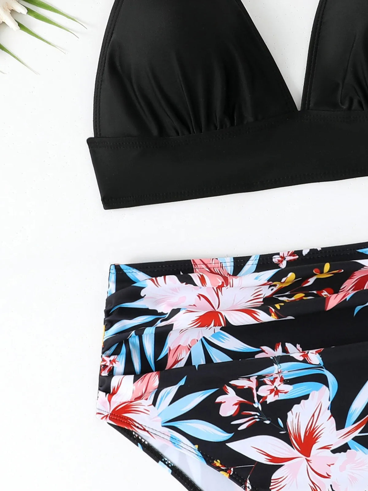 Sexy High Waisted Bikini 2025 Floral Swimsuit Female Swimwear Women Vintage Bikinis Set Bather Beachwear Bathing Suit Holiday