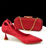 Doershow Italian Shoe and Bag Set New beautiful Women Shoes and Bag Set In GREEN Italian Shoes with Matching Bag set HSH1-1