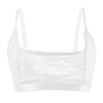 1pcs Sheer Floral Lace Wire-Free No Pad Bra Underwear Adjustable Strap Unlined Brassiere Sexy Lingerie Elegant Women's Bras