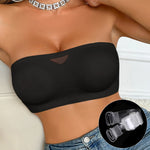 Women's Sexy Strapless Push Up Bra Padded Seamless Invisible Wireless Bandeau Bra Women Beauty Back Anti Slip Off Shoulder Bras
