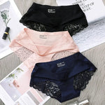 Women's Panties Sexy Lace Seamless Female Underwear Low-Waist Plus Size XXXXL Elasticity Briefs for Ladies Breathable Lingerie