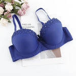 Beauwear Thick Mold Cup Shaped Padded Bra Double Push Up Underwear Full Support Sexy Teens Girls Bra Top Plus 36-42 B Cup