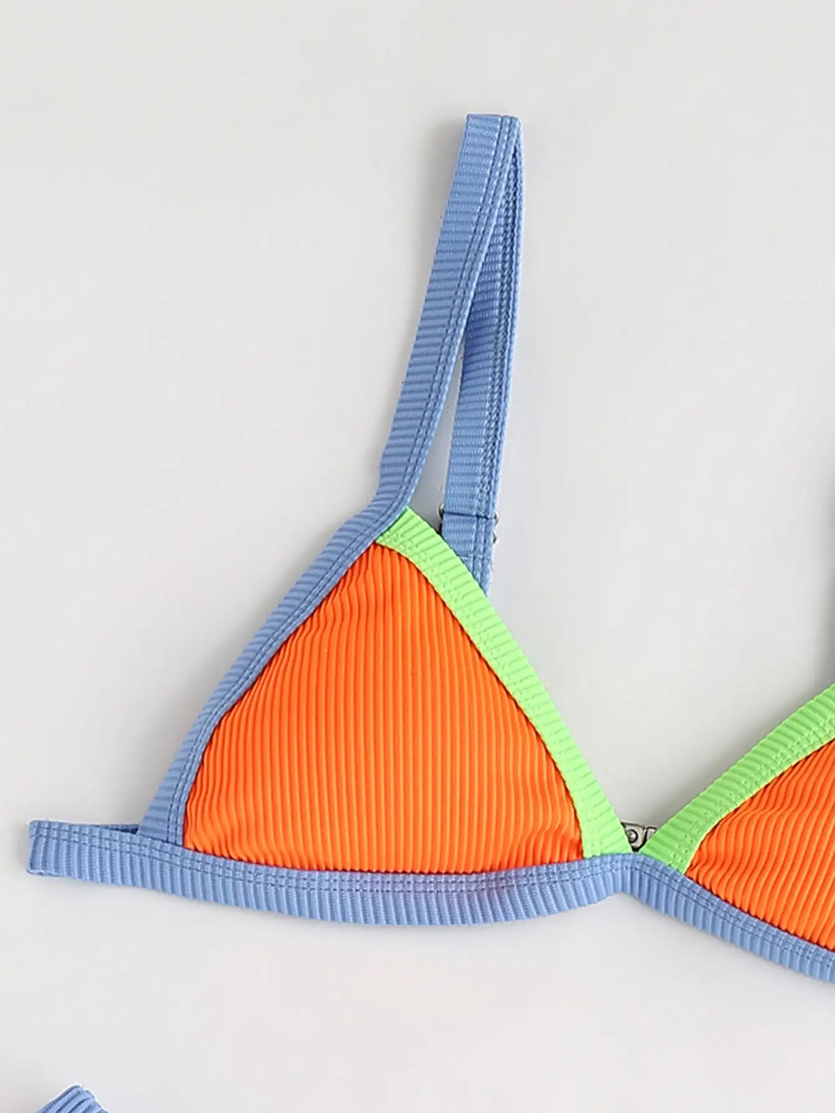 ZTVitality Contrast Binding Triangle Women's Swimsuit High Cut Sexy Bikini 2022 New Arrival Biquini Padded Bra Push Up Swimwear