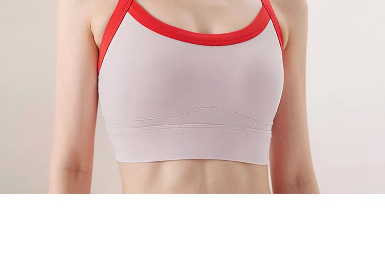 New Selling High Strength Sports Underwear Women's Shock-proof Cross Back Yoga Wear Sports Bra Fitness Vest