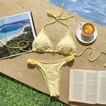 2026 Flower Printed Halter Bikini Women Swimwear Female Swimsuit Two-Pieces Bikini Set Brazilian Bather Bathing Suit Swim V8270