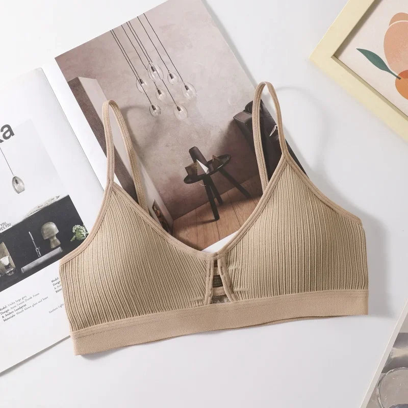 Sexy Non-wire Bras For Women Seamless Underwear Tube Tops Hollow Bras Push Up Sexy Lingerie Female Bandeau Bras Top
