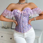 Lace Strap Court Style Shaping Top Tummy Control Waist Cincher Outerwear Trendy Shaping Slimming Tight Fishbone Underwear AYPC