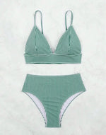 2026 Triangle Bikinis High Waist Strappy Swimsuit Women Sexy Striped Swimwear Female Bathers Swimming Bathing Swimming Swim Suit