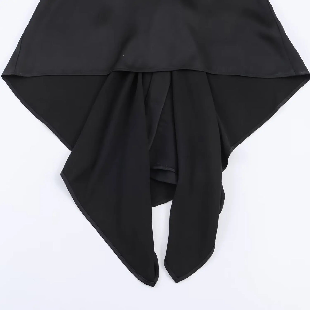 Women's Casual Asymmetric Silk Satin Textured Lingerie-Style Top Backless Deep V Suspenders Sleeveless Vest For Woman Charm 7P3O