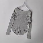 Women's yoga sports T-shirt, Modal ribbed yoga long sleeved outdoor sports loose top slimming yoga T-shirt cover