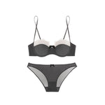 Sexy Push Up Bra Small Breasts Women, Pure Sensual Lace Lingerie Set Summer Thin No Empty Cup Gather Support Beautiful Bralette
