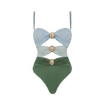 Hollowen One Piece Swimsuit With Cover Up Sexy Swimwear Women Off Shoulder Swim Suits Patchwork Bathsuit Belt Bodysuit Beachwear