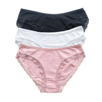 3Pcs/Set Women Lace Briefs Female Underpants Solid Color Pantys M-XL Soft Underwear Sexy Lingerie Intimates Cotton Panties