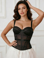 Fishbone Shapewear Corset for Women, Slim-Fit Camisole, Outerwear, European and American Retro Sexy Hot Girl Top