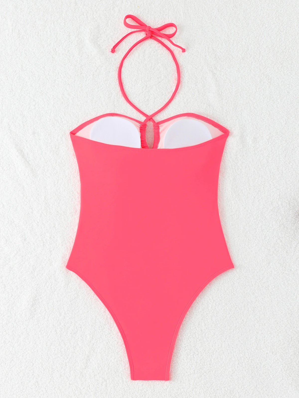 2026 Halter Swimsuit One Piece Solid Hollow Swimwear Women Sexy Bathers Bathing Swimming Swim Suit Female Beachwear