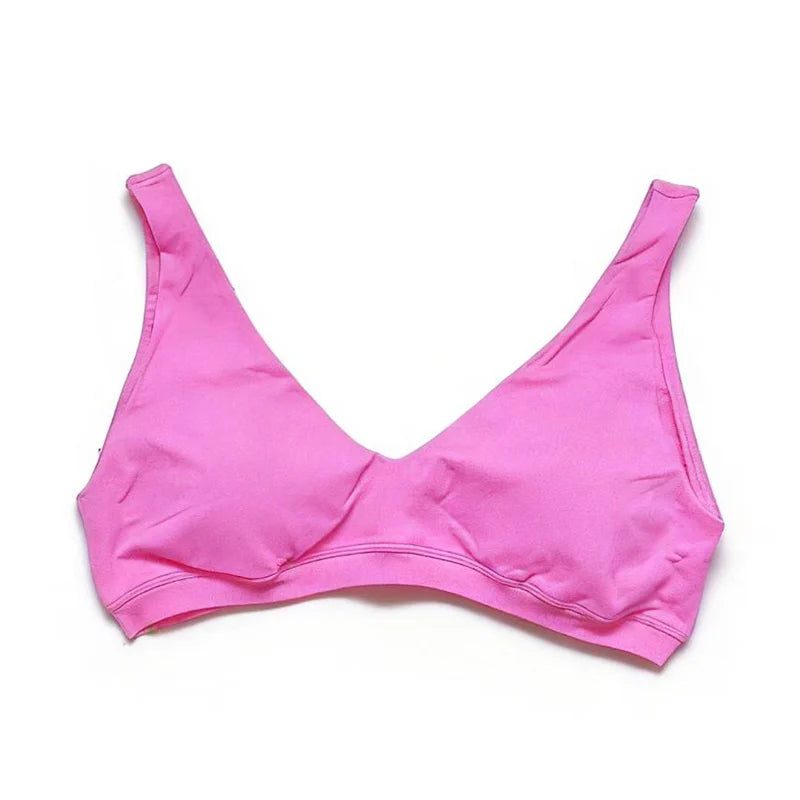Scoop Back Sports Bra Women Shockproof Training Gym Bras Running Fitness Breathable Top Sports Vest High Impact Yoga Bras Woman